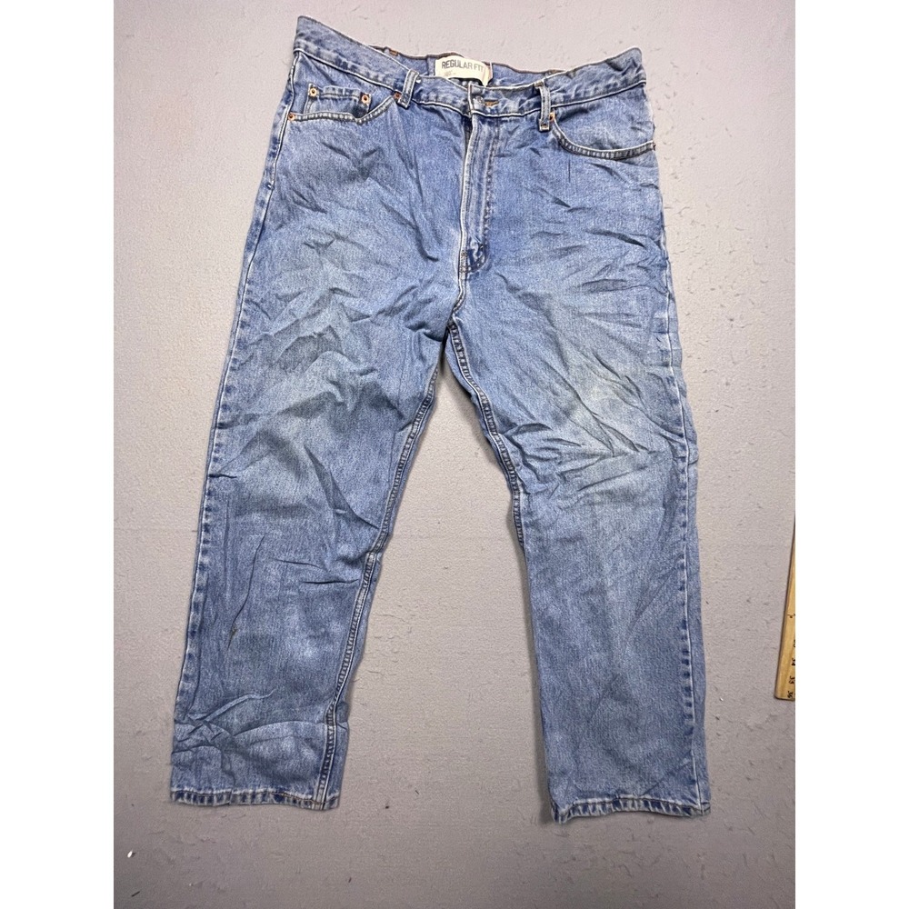 Levi's‎ 505 Regular Fit Jeans Mens 38x29 Blue Cotton Denim Good